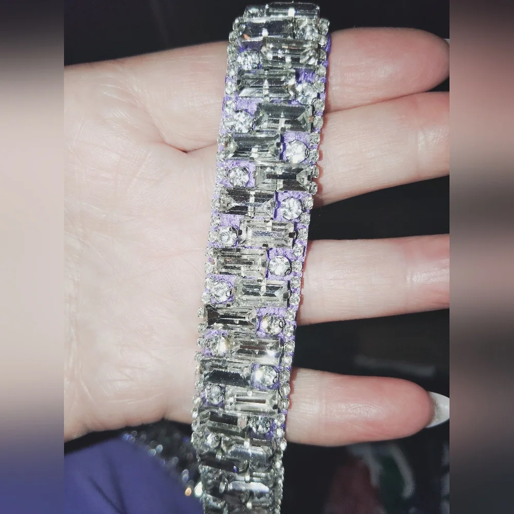 NWT Retrofete Regina Dress Purple Crystals Sz Small - Picture 4 of 7